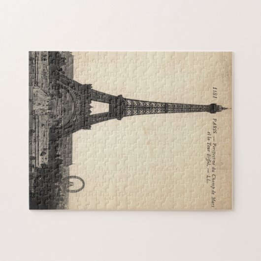 Vintages Eiffel-Turm-Puzzlespiel Puzzle (Horizontal)