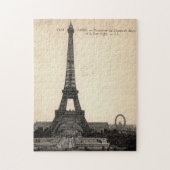 Vintages Eiffel-Turm-Puzzlespiel Puzzle (Vertikal)