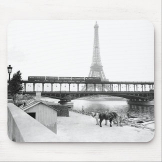 Vintages Eiffelturm Foto Paris Frankreich 1800 Mousepad