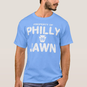 Vintages Eigentum von PHILLY JAWN 215 Philadelphia T-Shirt
