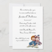 Vintages einjähriges Junge Einladung (Rückseite)