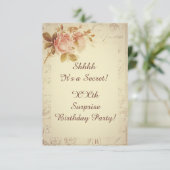 Vintages Einladung (Stehend Vorderseite)