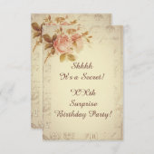 Vintages Einladung (Vorne/Hinten)