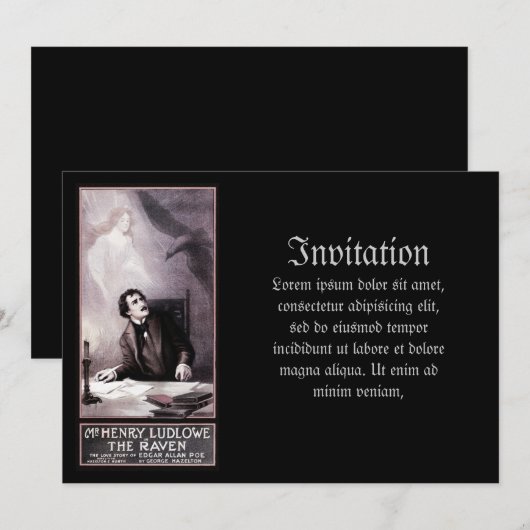 Vintages Einladung (Vorne/Hinten)