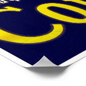 Vintages Einrad-Poster: Kontinentalreifen Poster (Ecke)