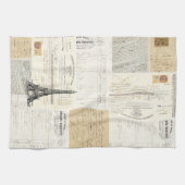 Vintages Eintagsfliege-Küchen-Tuch Paris Handtuch (Horizontal)
