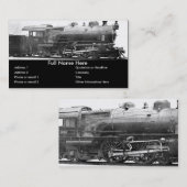 Vintages Eisenbahn-Fotografie-Lesezeichen Visitenkarte (Vorne/Hinten)
