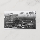 Vintages Eisenbahn-Fotografie-Lesezeichen Visitenkarte (Rückseite)