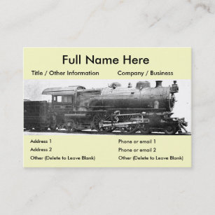 Vintages Eisenbahn-Fotografie-Lesezeichen Visitenkarte
