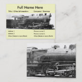 Vintages Eisenbahn-Fotografie-Lesezeichen Visitenkarte (Vorne/Hinten)