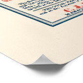 Vintages Eisenbahnplakat "Großer Western" Poster (Ecke)