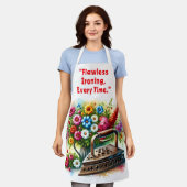 Vintages Eisengebläse Bügelwäsche Trockenreinigung Schürze (Getragen)