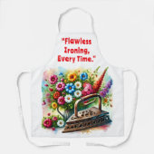 Vintages Eisengebläse Bügelwäsche Trockenreinigung Schürze (Vorderseite)