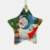 Vintages eisiges keramik ornament (Rechts)