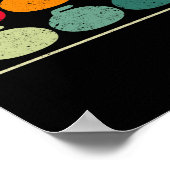 Vintages Eissteinfelsen-Team der Retro-Eisbahn Poster (Ecke)