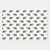 Vintages Elefantenmuster Geschenkpapier Set (Vorderseite 3)