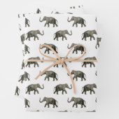 Vintages Elefantenmuster Geschenkpapier Set (Beispiel)