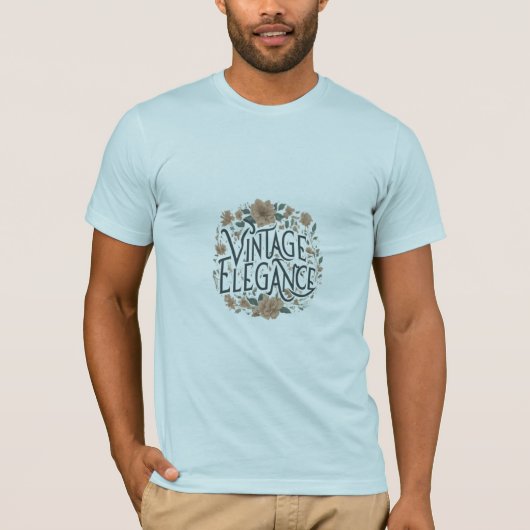 Vintages Elegance T - Shirt Design (Vorderseite)
