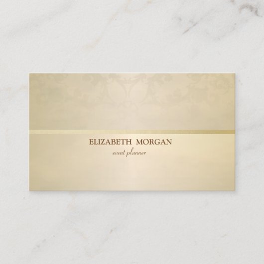 Vintages Elegant, Chic, floral Visitenkarte (Vorderseite)