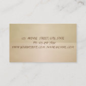 Vintages Elegant, Chic, Spitze Visitenkarte (Rückseite)