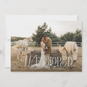 Vintages Elegant, das wir beim Hochzeitsessen-Foto Ankündigung (Vorderseite)