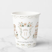 Vintages Elegant | Little Princess Baby Shower Pappbecher (Vorderseite)