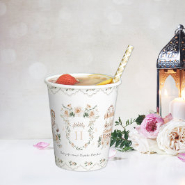 Vintages Elegant | Little Princess Baby Shower Pappbecher