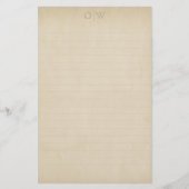 Vintages, elegantes, altes Papier (Vorderseite)