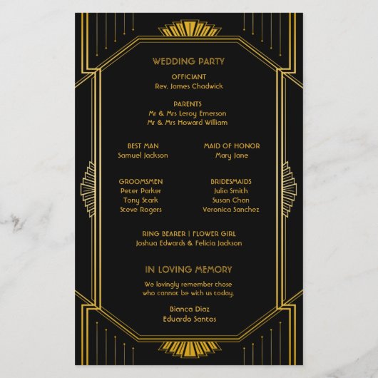 Vintages elegantes Art Deco (Rückseite)