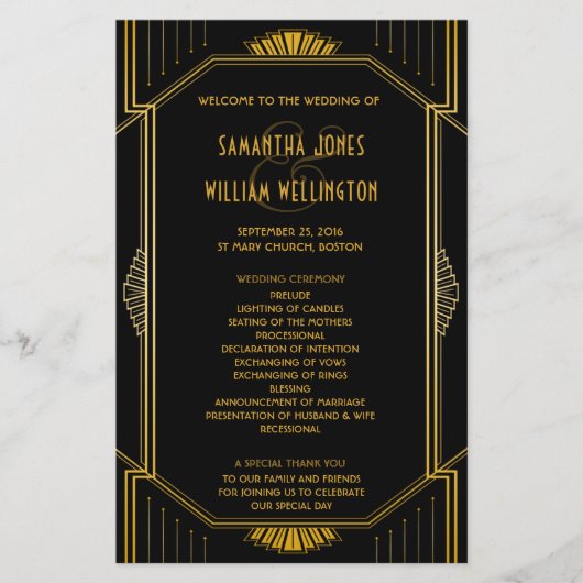 Vintages elegantes Art Deco (Vorderseite)