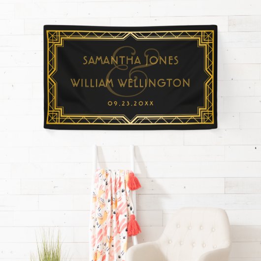 Vintages Elegantes Art Deco Banner (Insitu)