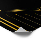 Vintages Elegantes Art Deco Poster (Ecke)