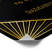 Vintages Elegantes Art Deco Poster (Ecke)