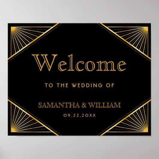 Vintages Elegantes Art Deco Poster (Vorne)