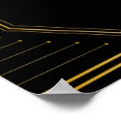 Vintages Elegantes Art Deco Poster (Ecke)