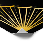 Vintages Elegantes Art Deco Poster (Ecke)