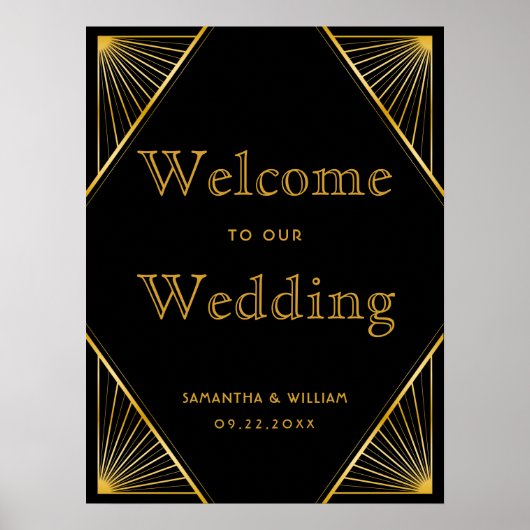 Vintages Elegantes Art Deco Poster (Vorne)