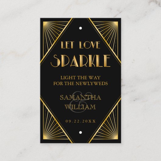 Vintages Elegantes Art Deco Visitenkarte (Vorderseite)