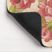 Vintages elegantes Blumenmuster Mousepad (Ecke)