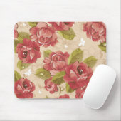 Vintages elegantes Blumenmuster Mousepad (Mit Mouse)