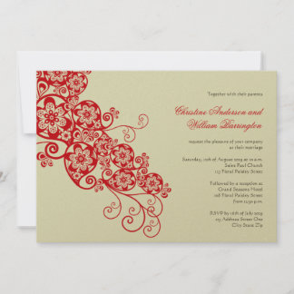Vintages Elegantes Boho Floral Paisley Einladung