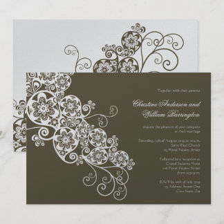 Vintages Elegantes Boho Floral Paisley Einladung
