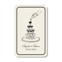 Vintages Elegantes Champagner Tower Sketch