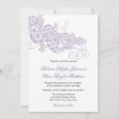 Vintages Elegantes Floral Paisley Boho Einladung (Vorderseite)