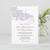 Vintages Elegantes Floral Paisley Boho Einladung (Stehend Vorderseite)