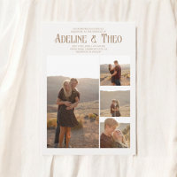 Vintages elegantes Foto Beige Hochzeit