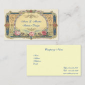 Vintages, elegantes französisches Land Visitenkarte (Vorne/Hinten)