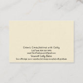 Vintages elegantes französisches Land Visitenkarte (Rückseite)