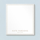 Vintages elegantes Graugittermuster Editor Notizblock