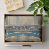 Vintages Elegantes Jugendstil Seidenpapier (Geschenk)